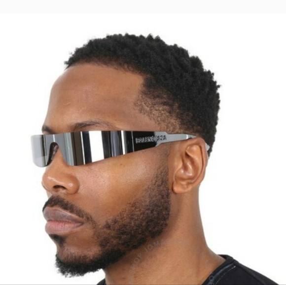 Balenciaga Shield Mirrored Sunnies - Picture 1 of 6
